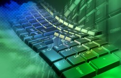 3D rendering of wavy Keyboard