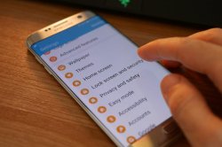 Samsung Galaxy security screen