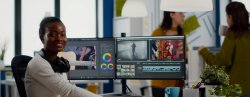african-american-female-video-editor