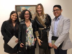 From the left: Domenica Russo, Teresa Fiore, Maria Gliozzi (Co-Founder and Director of the American Initiative For Italian Culture - a sponsor of the Bridge Award), and Oscar Guevara-Perez.