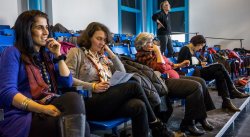 Hs teachers at theater workshop