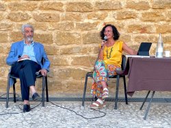Presentation in courtyard