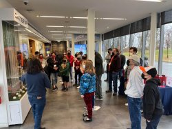 Dec. 11 participants in the lobby of the museum