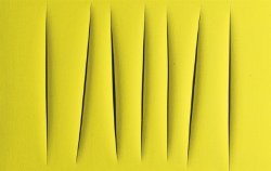 Fontana painting giallo
