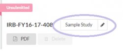 Hover over study title