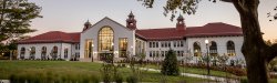 Susan A. Cole Hall at dusk