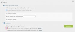 Select require Respondus Monitor
