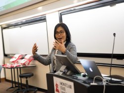 Photo of Dr. Yanling Sun presenting