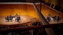 Quartet on stage