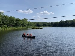 Stokes campers on the lake