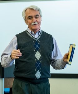 Gregory Waters in Honors class