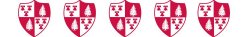 Montclair State Crest - image of five of them in a row