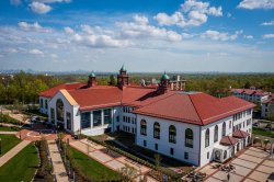 aerial view of Cole Hall