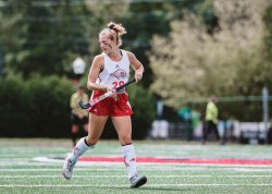 Carlie Van Tassel on the field