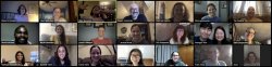 welcoming new students via Zoom