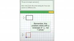 A Drawn2Math Task and Feedback