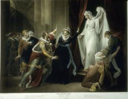 Image of a painting dipicting Shakespearean Play