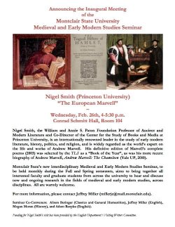 Montage of three paintings of Andrew Marvell and ancient literature