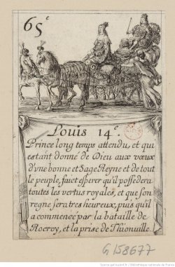 art in commemoration of King Louis XIV