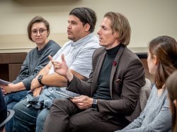Student at Jhumpa Lahiri discussion