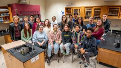 MADE students with teacher