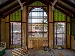 interior view of new annex under construction