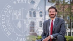 collage of president koppell and the university seal