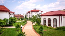 Aerial view of CELS, CCIS, and Richardson Hall