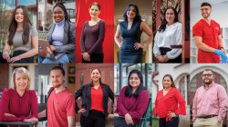 Collage of graduates representing each school