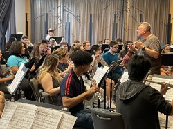 musicians rehearsing