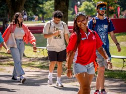 Student on campus