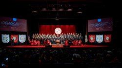 Montclair State University Singers on stage