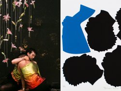 Photo showing two of the artists' works