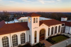 aerial view of the school of communications and media at Montclair State University
