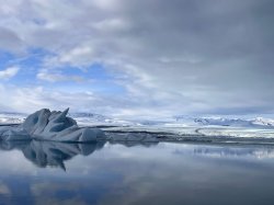 Jökulsárlón glacier lagoon in Iceland.