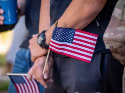 American Flag in Hand
