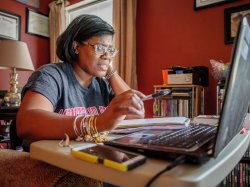 Image of Montclair State online graduate student
