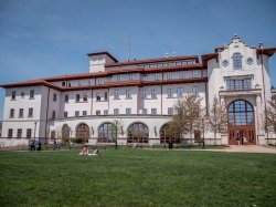 The outside of University Hall.