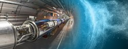 Particle accelerator beam tube; credit to CERN.
