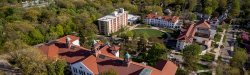 Aerial shot of campus.