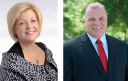 Brigid Harrison and Steve Sweeney