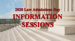 Graphic for 2020 Law Admission Day Info Sesstion