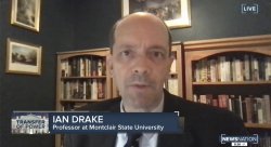 photo of professor ian drake from a live tv interview