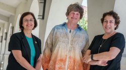 Photo of Professors Cote-Bonnano, Besing, and Lemesiano