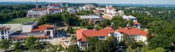 Aerial shot of Montclair State University's campus.