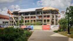 Photo of Mallory Hall construction