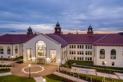Aerial Shot of College Hall