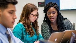 green team discusses project