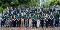 2023 Green Teams group photo in the quad