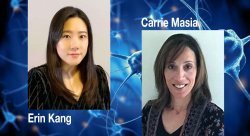 Collage of photos of Erin Kang and Carrie Masia